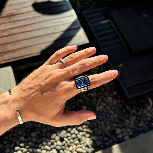 CARRE | GÜMÜŞ MAVİ