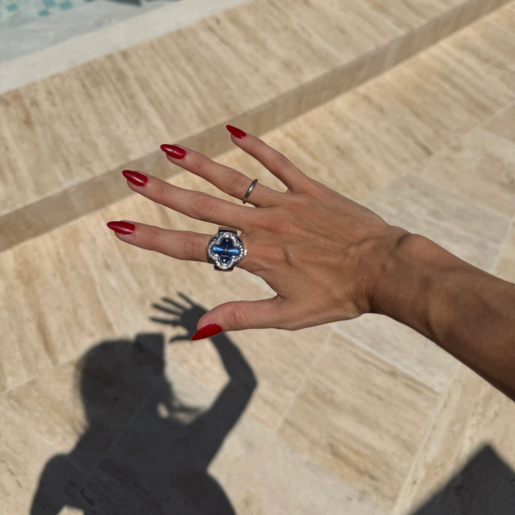 CLOVER | GÜMÜŞ MAVİ